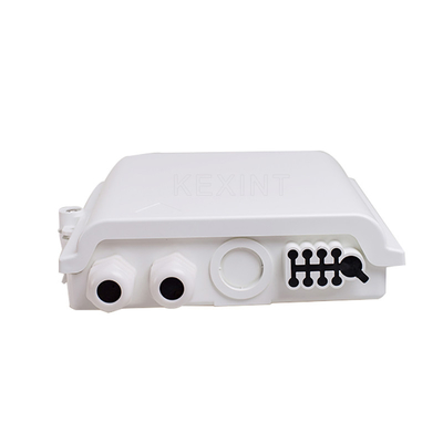 KEXINT KXT-A-8B FTTH 광섬유 분배 상자 8 코어 야외 IP66 방수 흰색