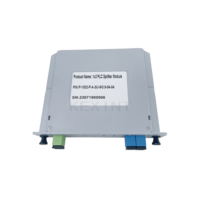 KEXINT 1x2 광섬유 PLC 분배기 SC/UPC 단일 모드 G657A1 FTTH LGX 카드 유형