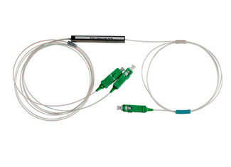 SM SC APC 광섬유 PLC 분배기, 1x2 광 분배기 7.2 DB (데시벨) 삽입 손실