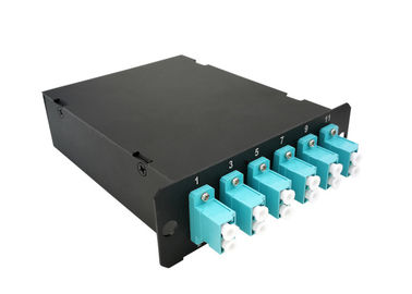 LC 케이블 0.35dB 맥스 삽입 손실 카세트 OM3에 대한 40G 100G MTP MPO 패치 코드