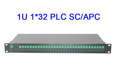 1U 1x32 섬유 광학 PLC 분배기 모듈 선반 장착 디지털 저삽입 손실