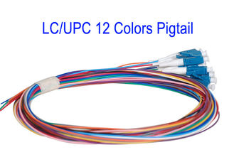 LC / UPC 12 핵심 색 SM 패치 코드 섬유 패치는 G652D G657A1 G657A2에게 1m 1.5m을 보냅니다