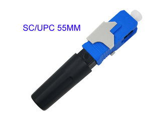 SC / UPC 빠른 섬유 옵틱 퀵 커넥터 0.3dB 삽입 손실 50 센티미터 스트레이트 타입