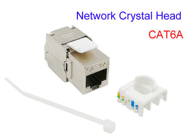 FTP SFTP CAT6A 보호해야 하는 구리 전기 케이블 글로드는 Cat5e Cat7 RJ45 네트워크 크리스탈 머리를 도금처리했습니다