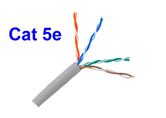 Cat5E UTP 네트워크 구리 랜 케이블 관리인 24 AWG 0.505 밀리미터 환경 보호