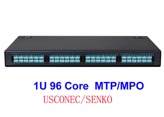 모듈인 섬유 광학 MTP MPO 광섬유 패치 코드 OM4 FTTH LC 쿼드 어댑터 맥스