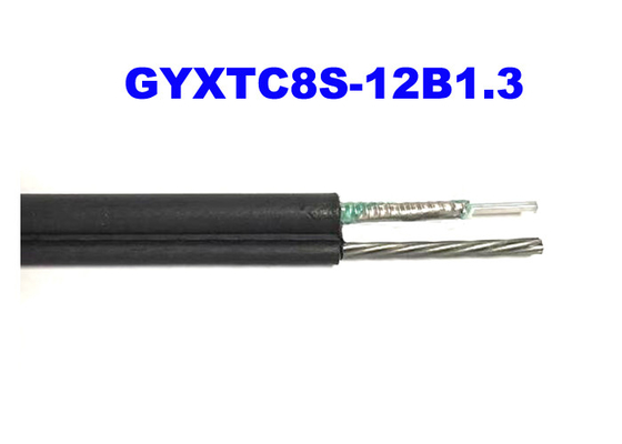 야외 GYXTC8S 12G652D 광섬유 외장 케이블 OS2 자립하 에리얼 설치미술 8 구조물