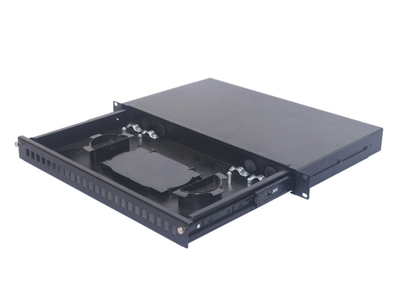 1U SC APC 선반 광섬유 패치 패널 Rj45 24 포트 서랍 유형 내유성
