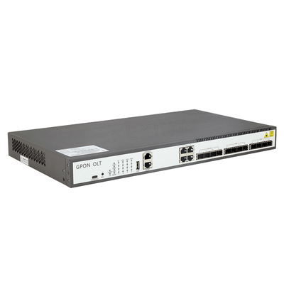 여러가지 유형의 ONT로 적합한 10 기가비트 이더넷 8 공항 1U GPON OLT FTTH