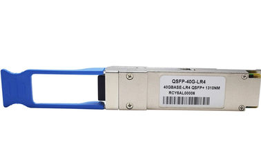 두 부분으로 된 광섬유 SFP 모듈 100GBAS LR4 1310nm LAN WDM 10 킬로미터 QSFP28