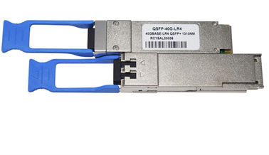 두 부분으로 된 광섬유 SFP 모듈 100GBAS LR4 1310nm LAN WDM 10 킬로미터 QSFP28