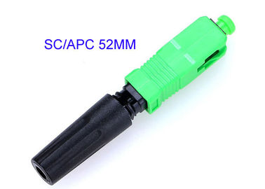 SC-APC는 쉽게 52MM을 설치한 섬유 광학 커넥터 0.3dB 삽입 손실을 빨리 연결시킵니다