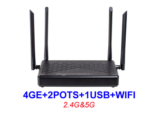 이중 대역 프트스 ONU 장비 HGU 4GE 2 포트 와이파이 2.4G 5G 1 USB 에폰 XPON ONU KEXINT