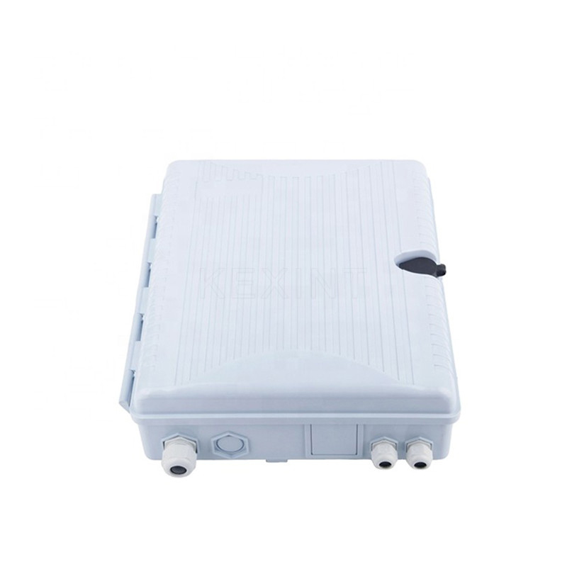 PLC ABS PC 백색과 FTTH 32 핵심 섬유 광분배 박스 KEXINT KXT-16I